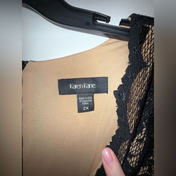 Karen Kane Dark Lace Jumpsuit Size 2X Womens - Picture 5 of 10